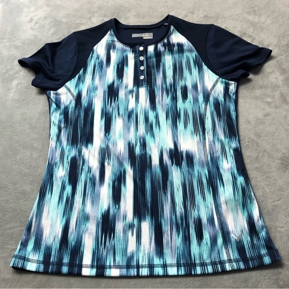 NWOT Callaway Opti-dry Athletic Blue Golf Short Sleeve Shirt Size Small - Picture 3 of 10